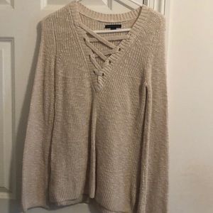 Beige American Eagle Sweater